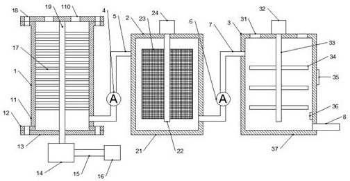 Chemical waste liquid treatment system based on ultrafiltration rotary ceramic membrane and treatment method thereof