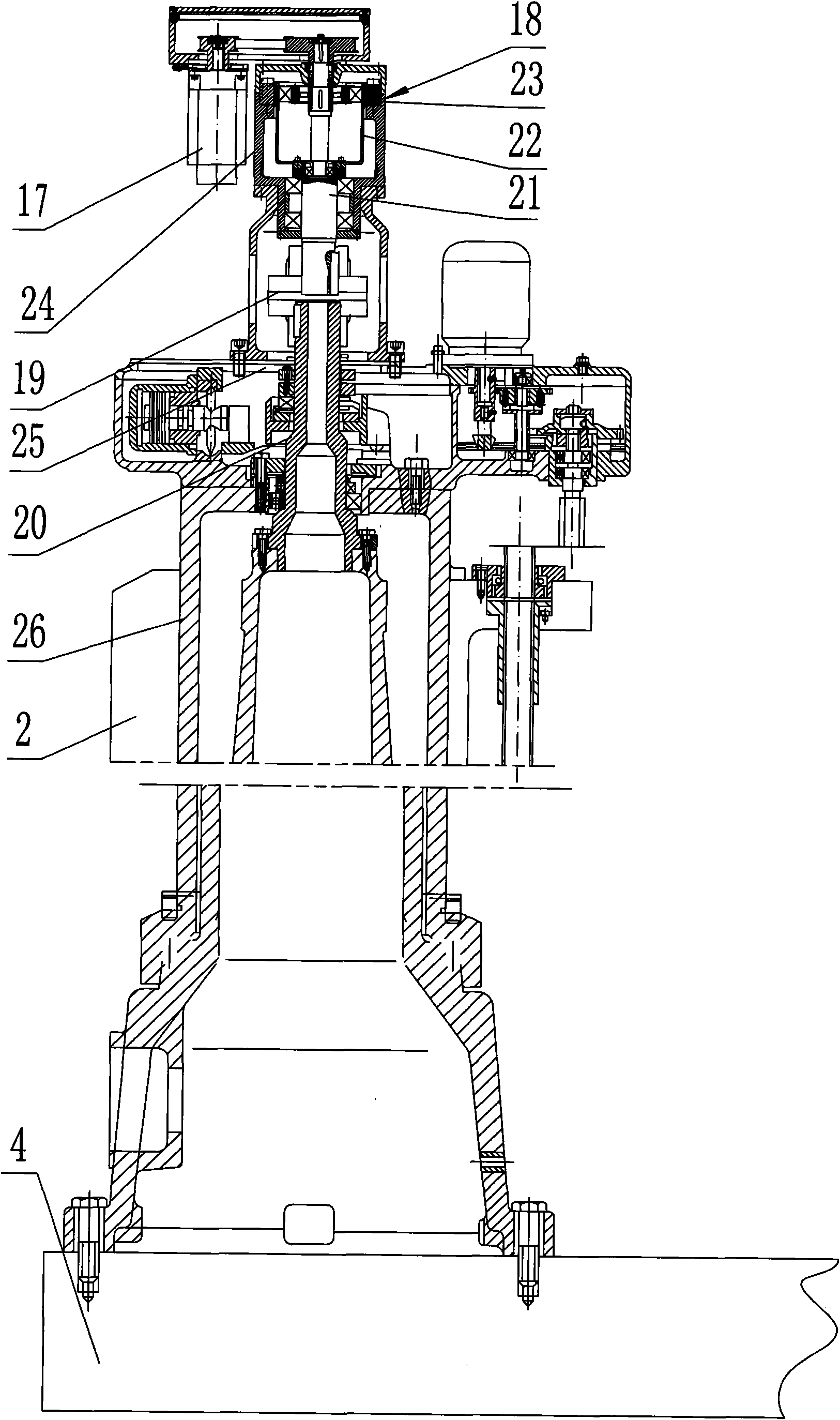 Numerical control rocker arm drilling machine