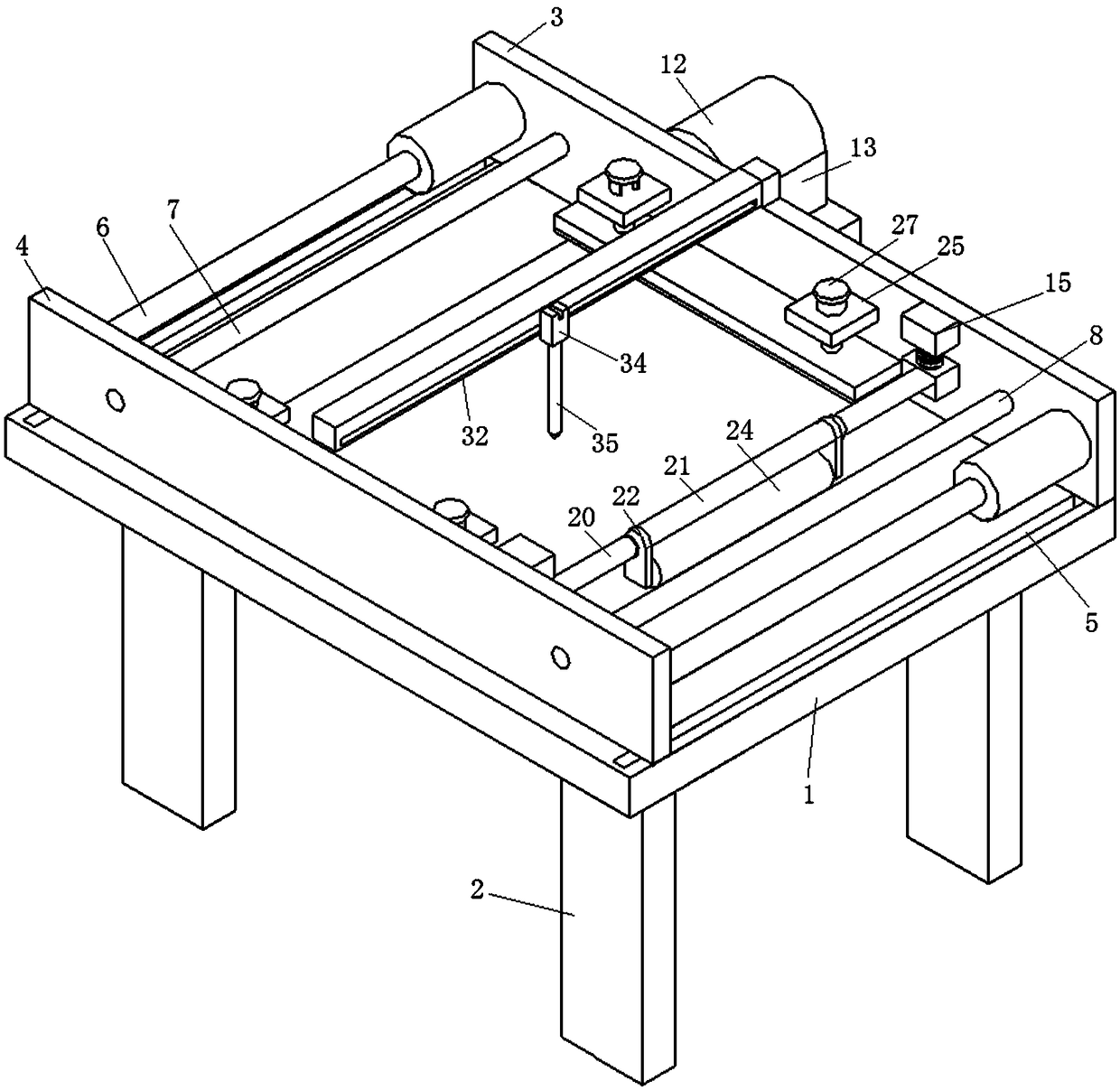 Cloth cutting device for garment processing