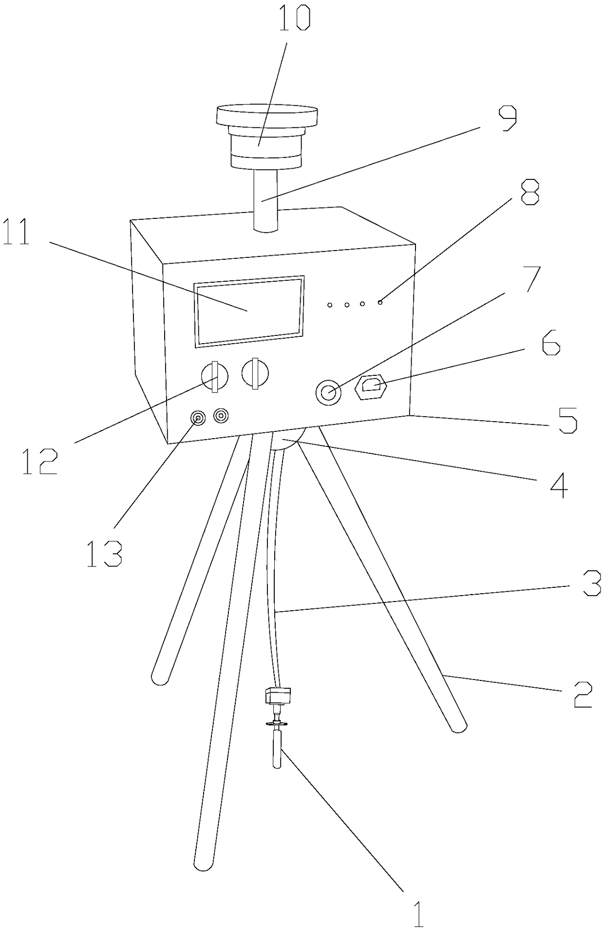 Road landscaping maintenance measuring and controlling device