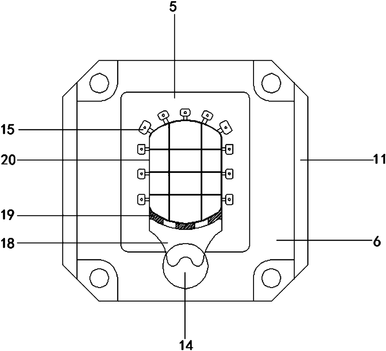 Pressure casting die