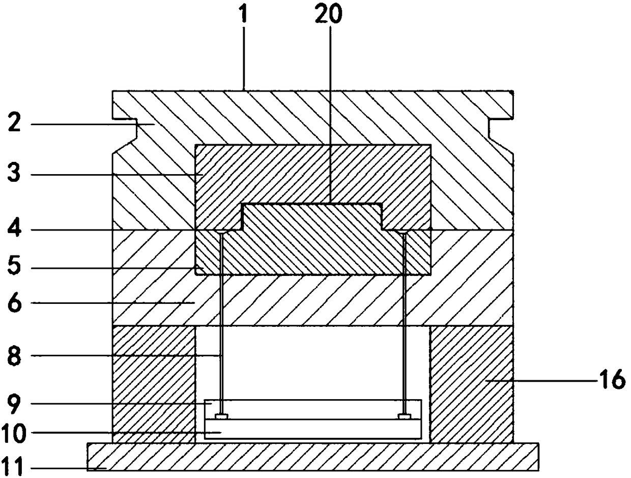 Pressure casting die