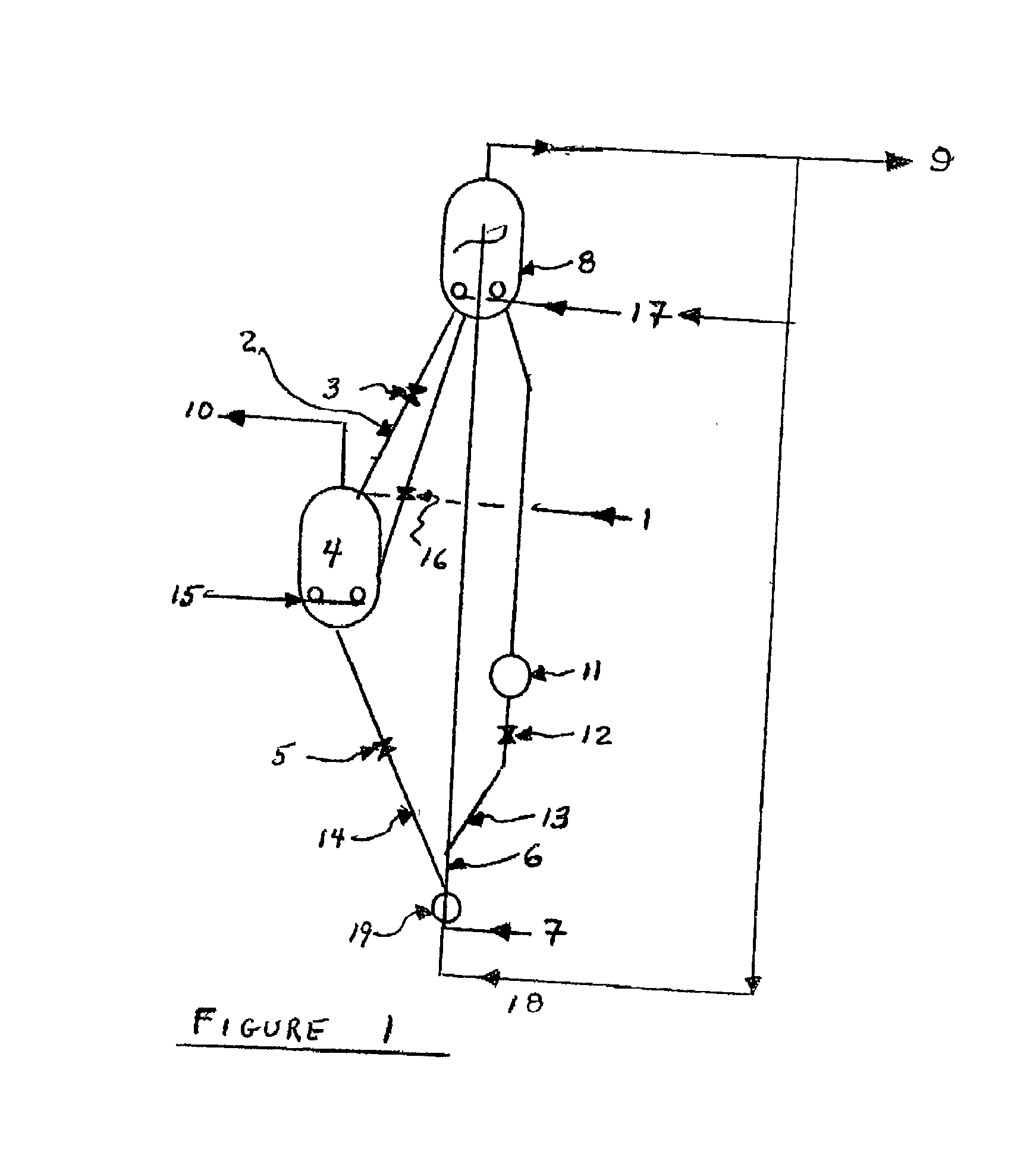 Process for controlling oxidation of nitrogen and metals in circulating fluidized solids contacting process