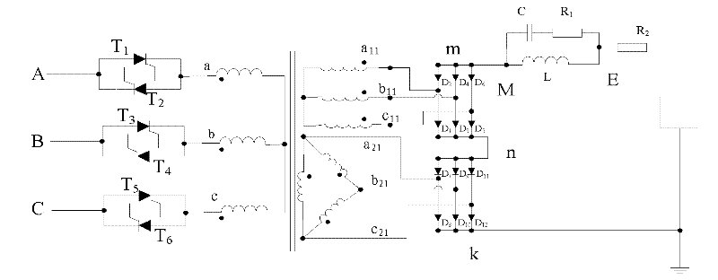 Power supply apparatus generating electrostatic field