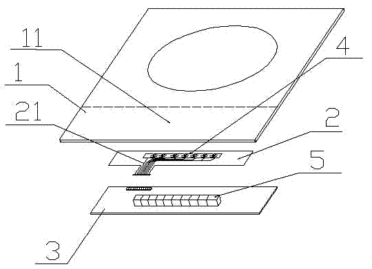 Induction cooker touch-controlled displaying device and controlling method thereof