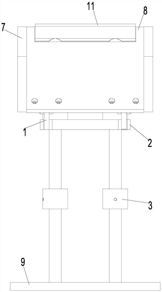 Evaporator gluing locating tool and evaporator carrying device