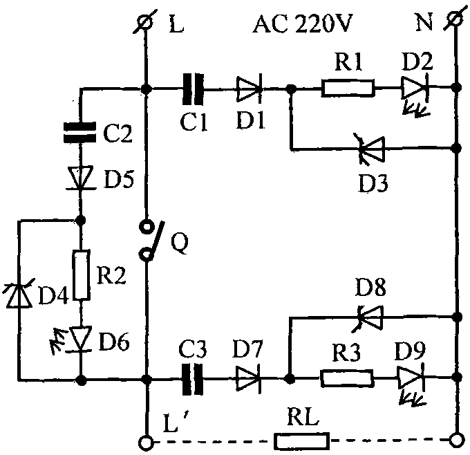 Working state indicator of circuit breaker