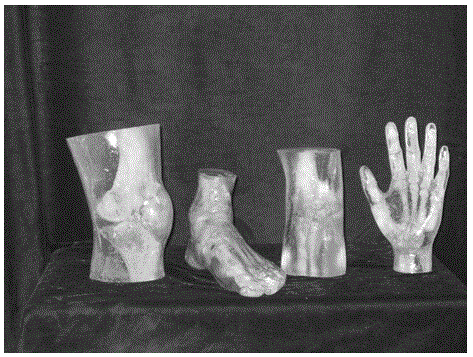 Artificial human skeleton manufacturing method based on radiation detection