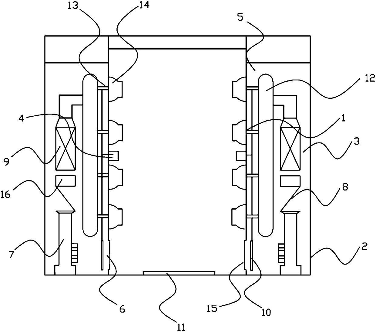 Intelligent air blowing type air shower