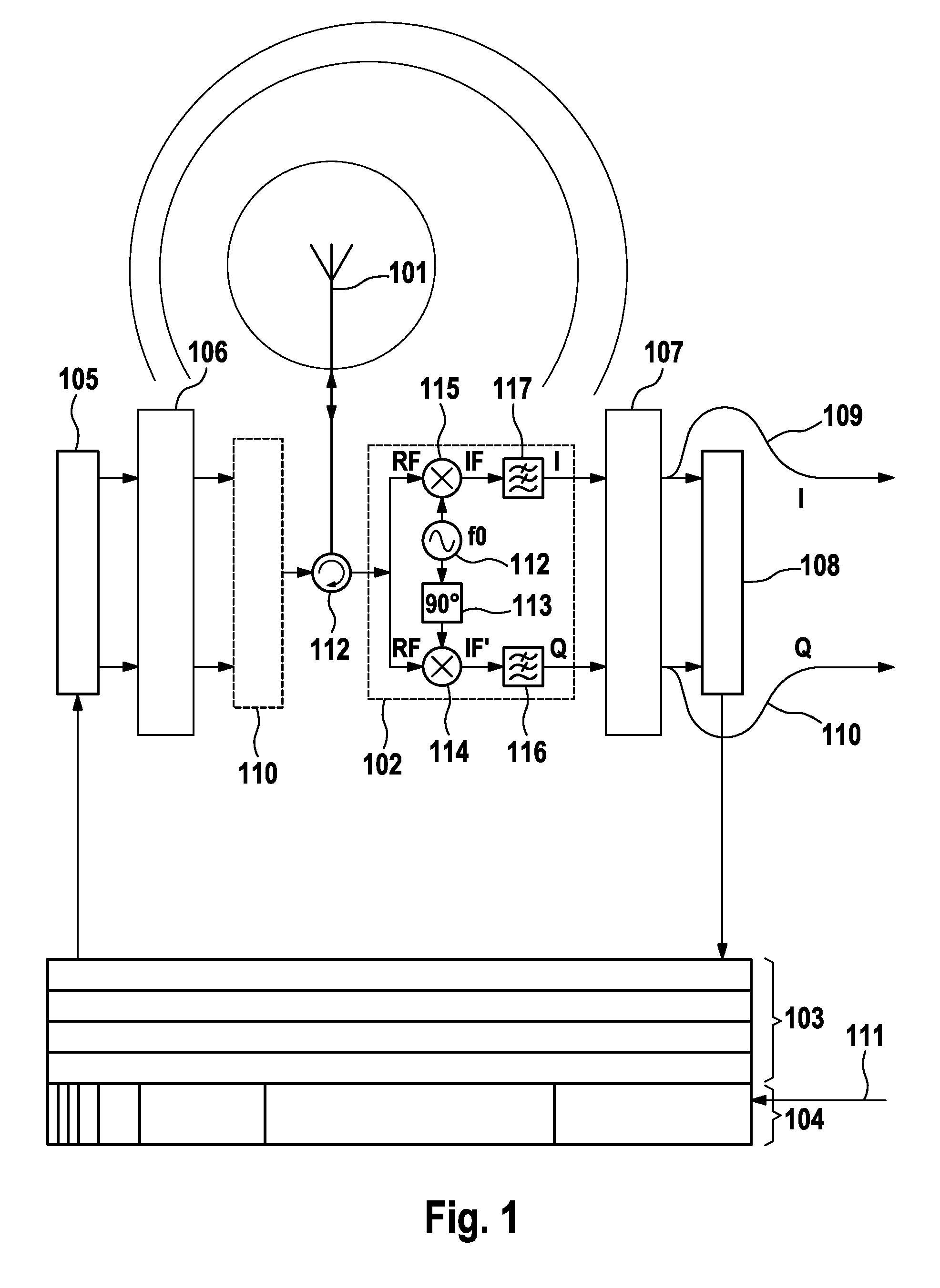 Method and Device for the Position Determination of Objects by Means of Communication Signals, and Use of the Device