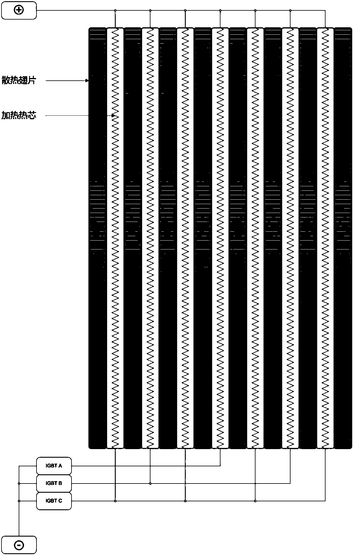 Control method and system for electric vehicle and ptc electric heater used for electric vehicle