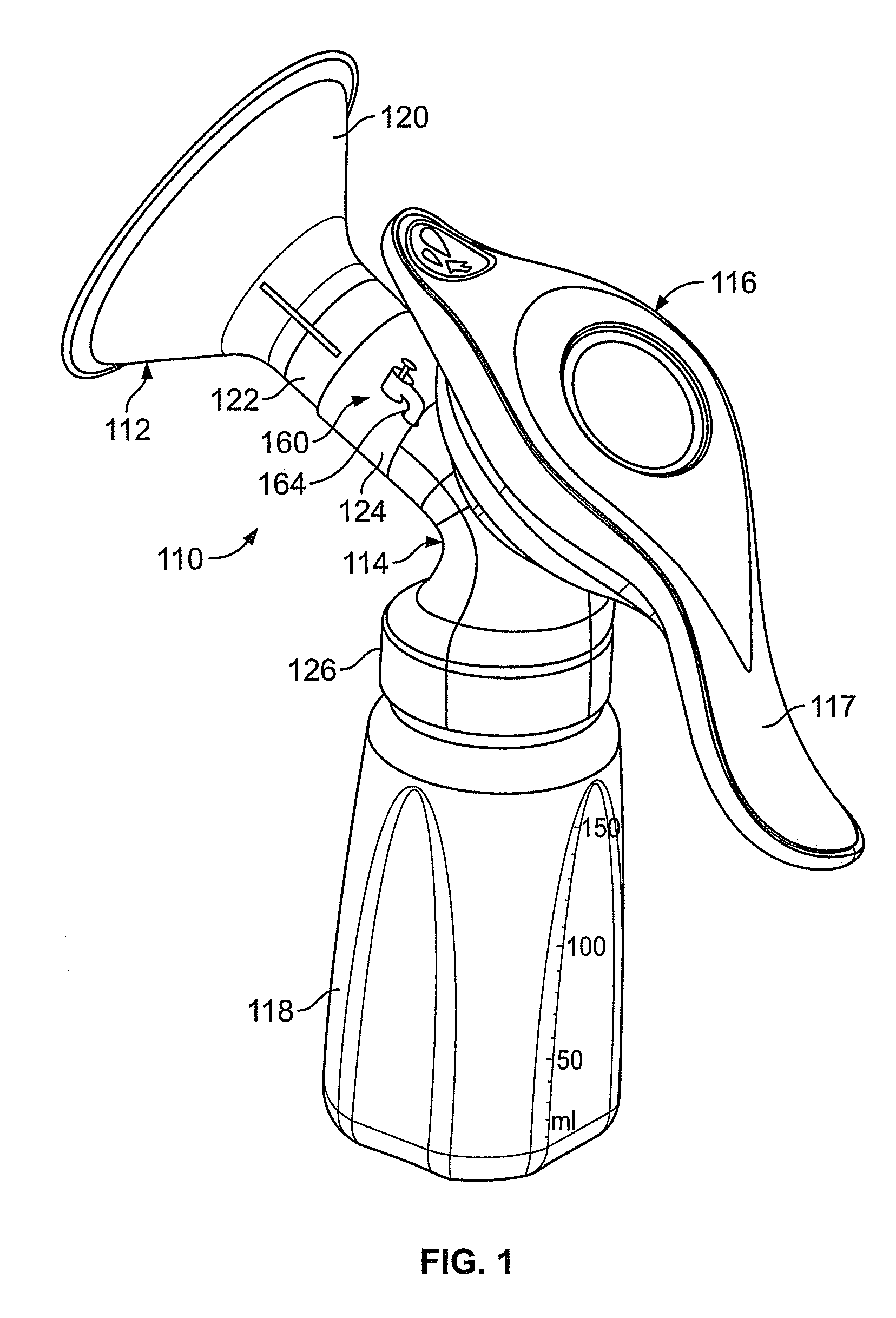 Method and Apparatus for Minimum Negative Pressure Control, Particularly for a Breastpump with Breastshield Pressure Control System