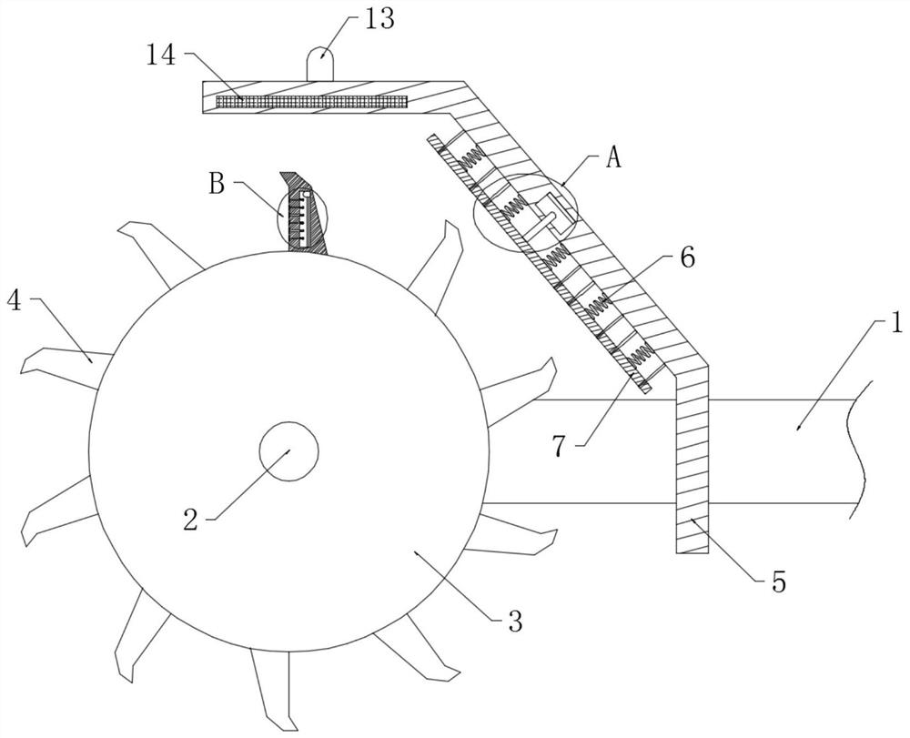 Ditching auxiliary device of novel ditcher