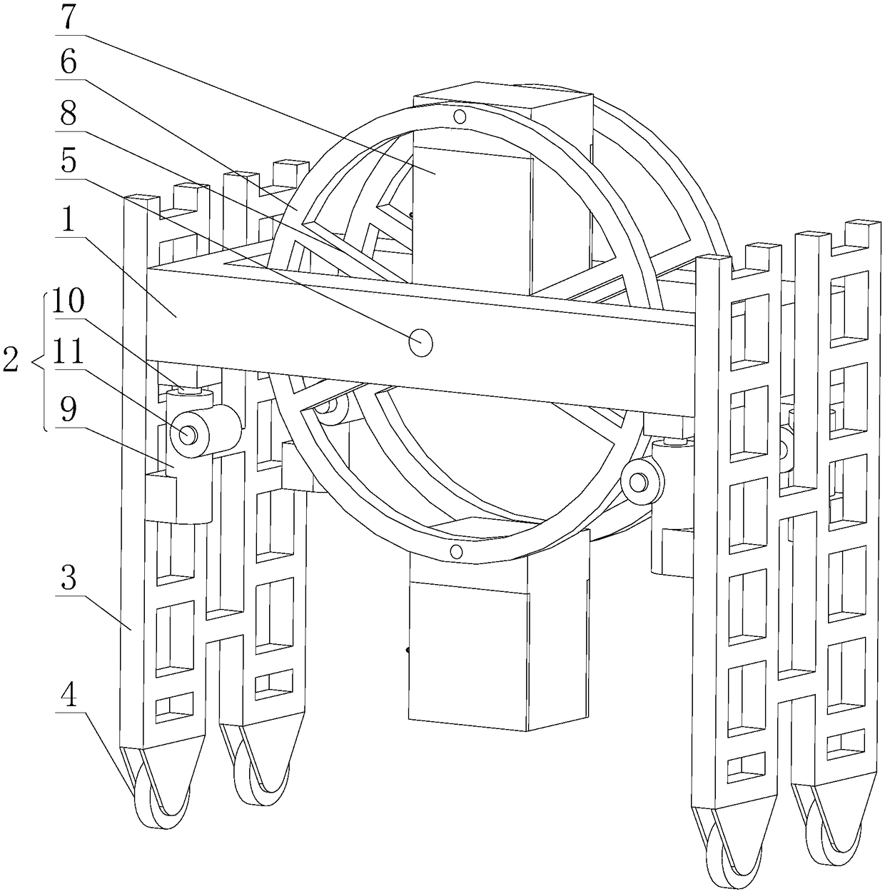 Electrical equipment lifting transportation vehicle