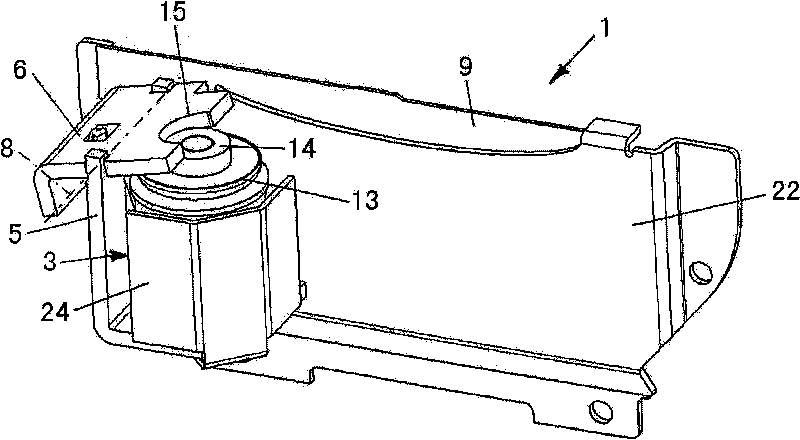 Headlight for a motor vehicle having a masking apparatus