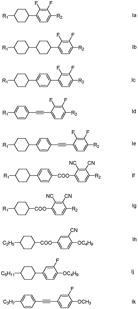 A kind of highly negative dielectric anisotropy liquid crystal mixture with high birefringence and low viscosity and its application