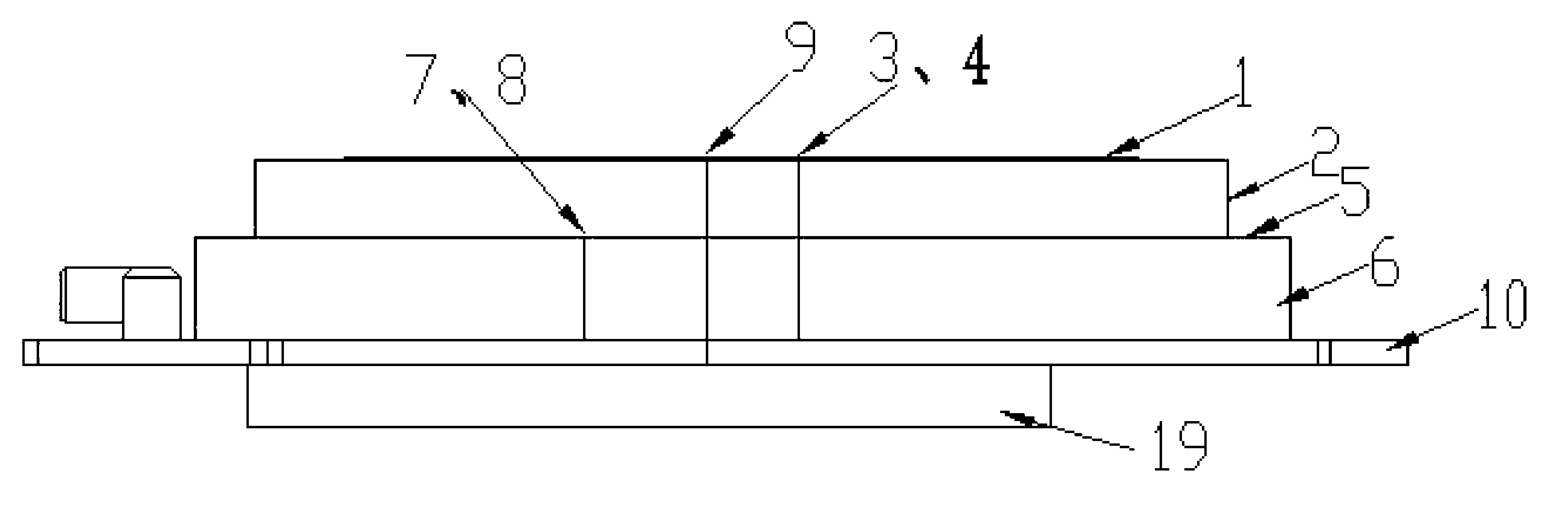 Small-sized double-frequency active navigation antenna device