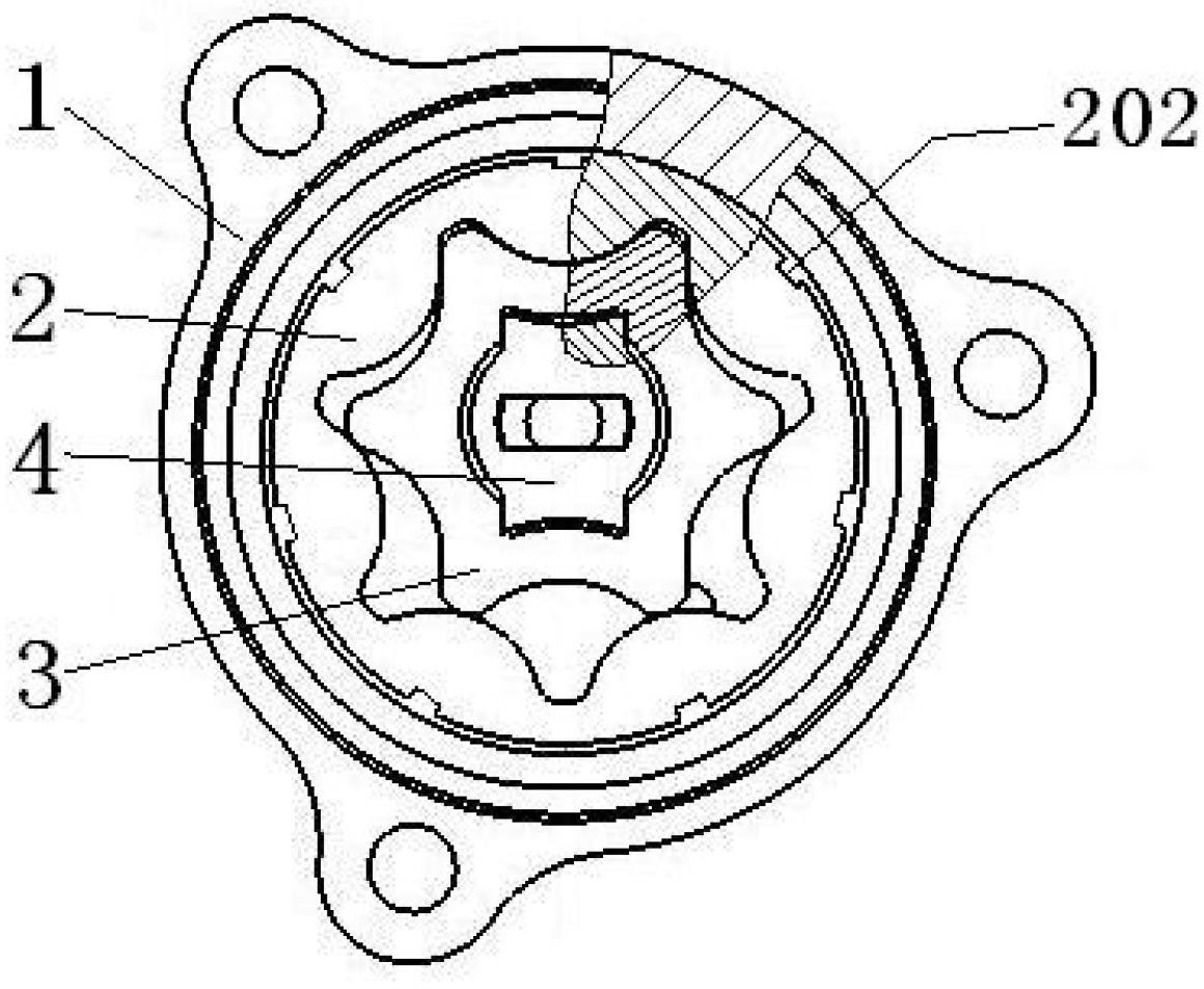 Fuel delivery pump with floated cycloid rotor