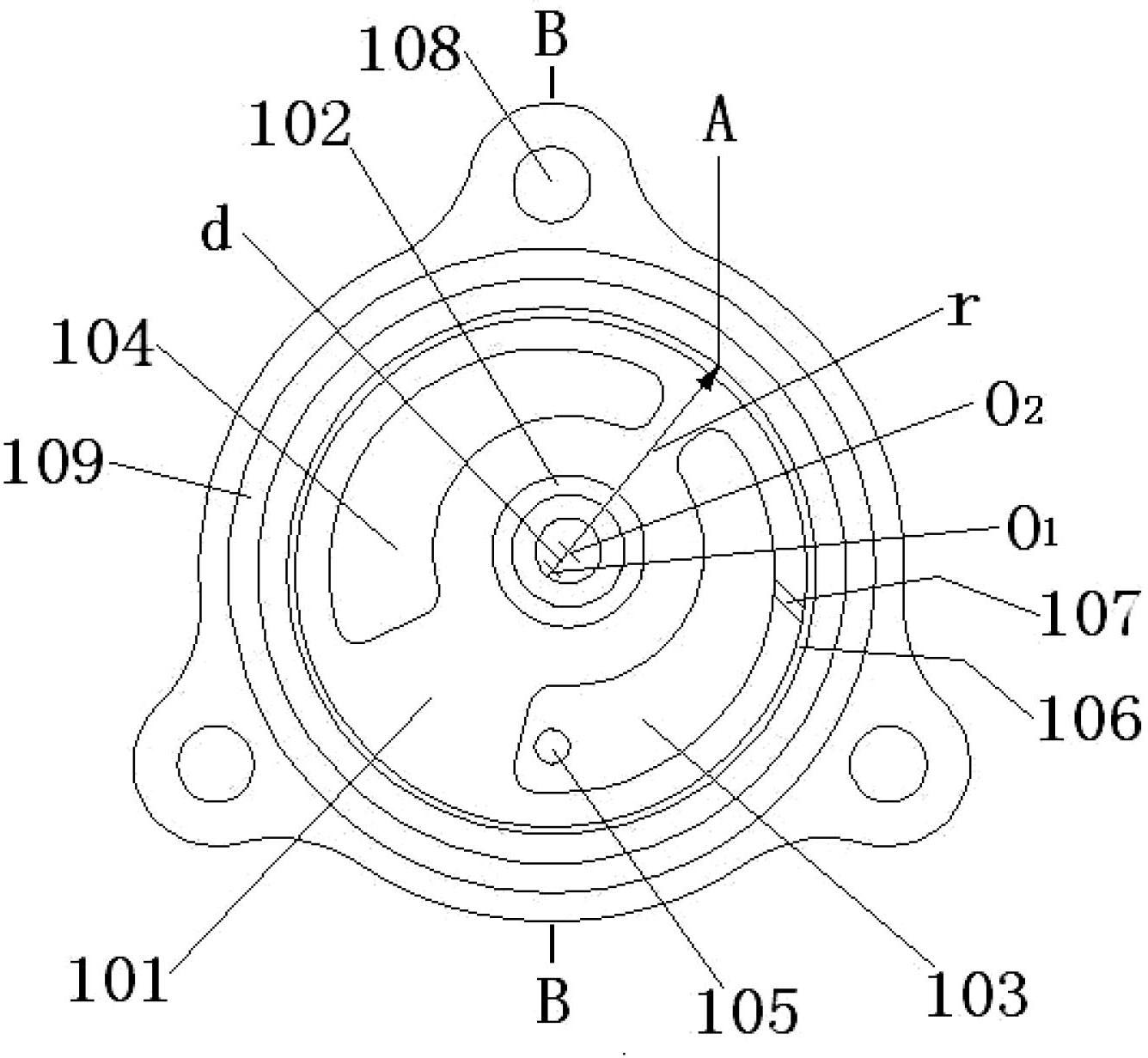 Fuel delivery pump with floated cycloid rotor