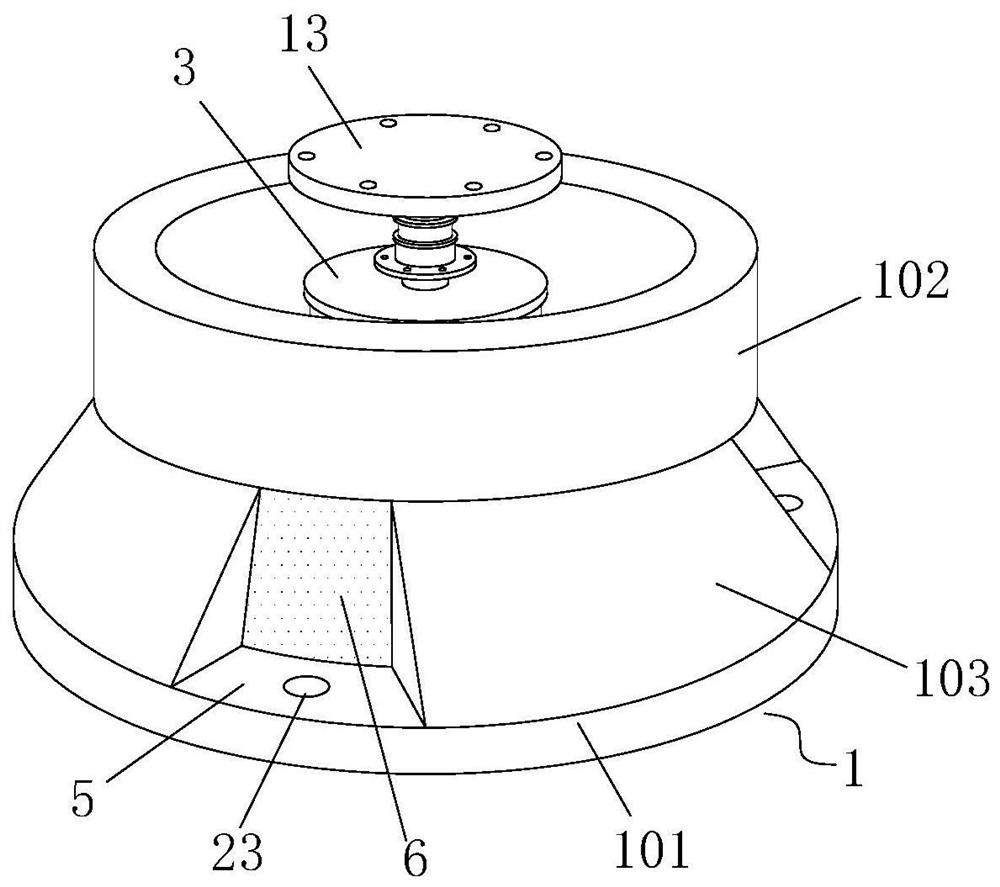 A chassis mounting structure for an industrial robot