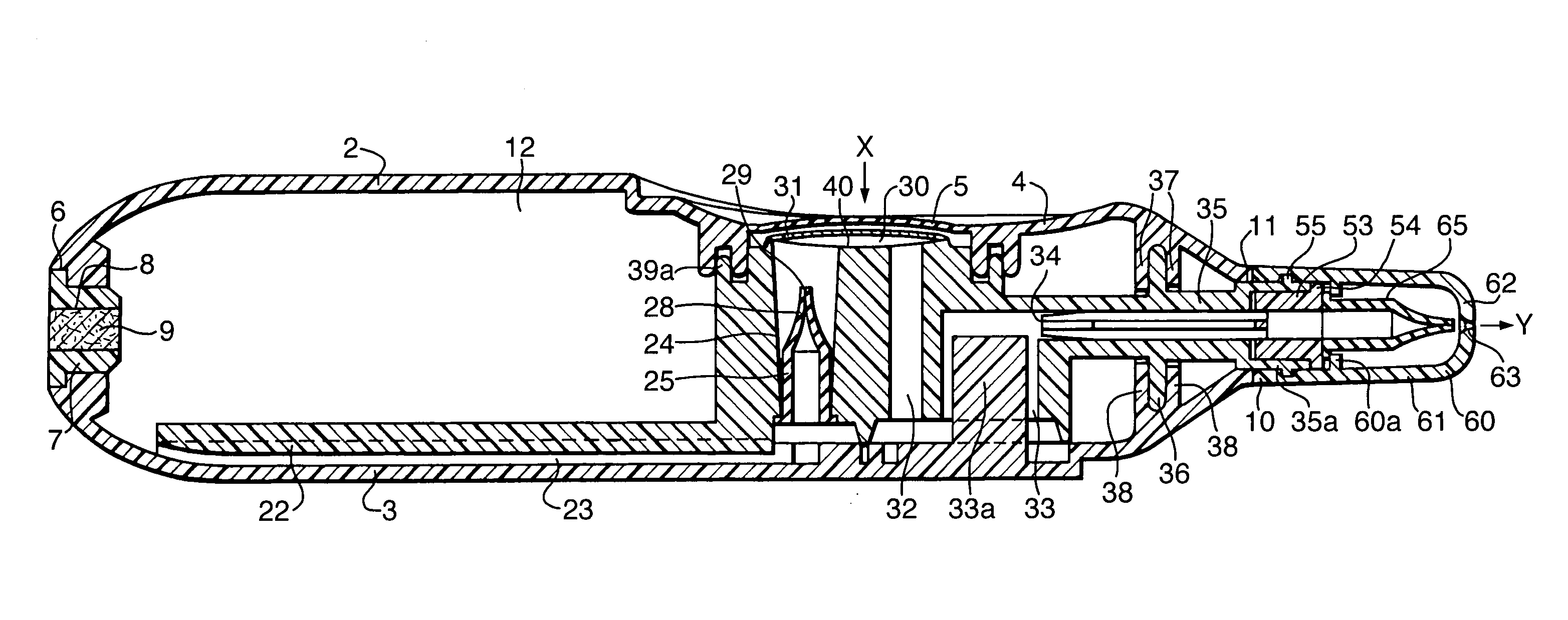 Dispenser for a liquid