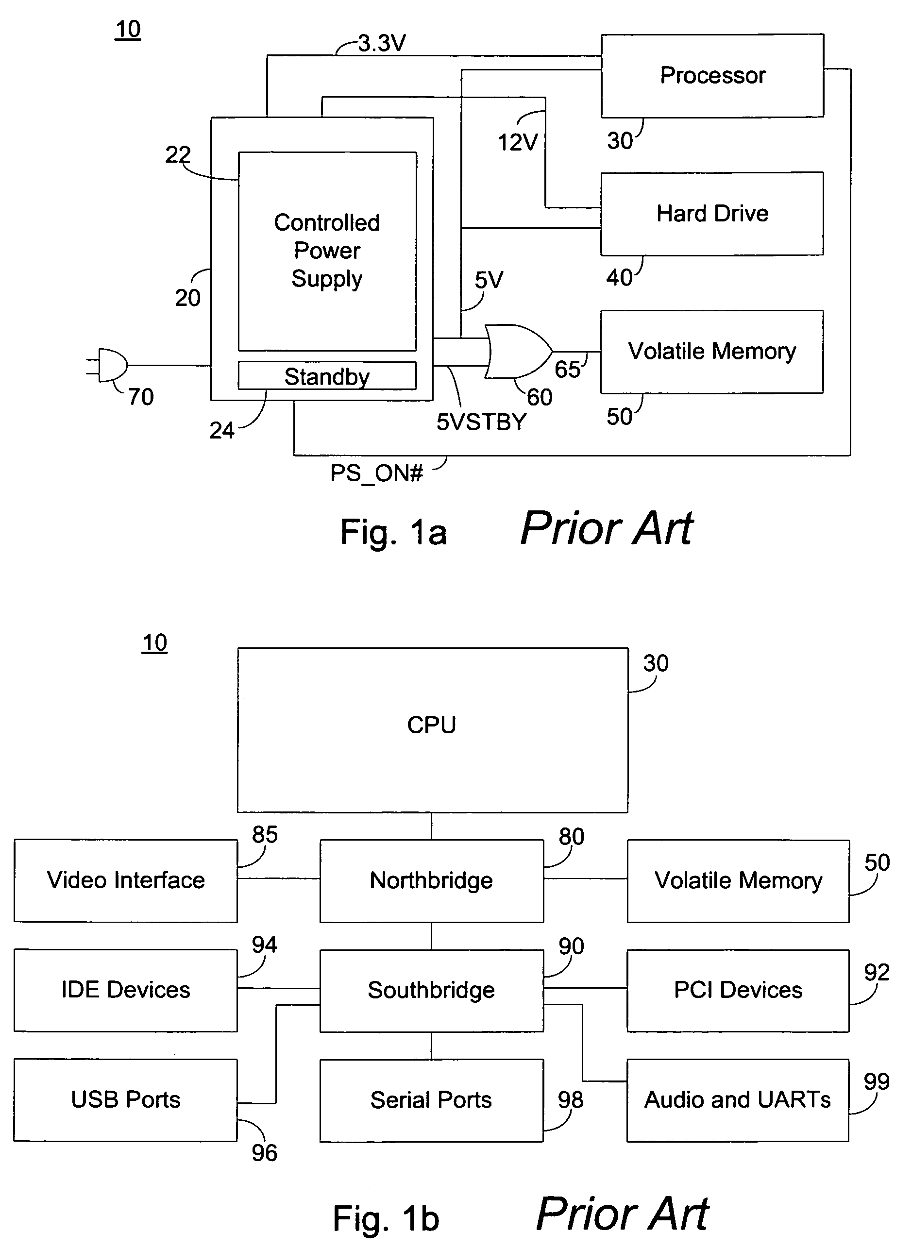 Computer volatile memory power backup system