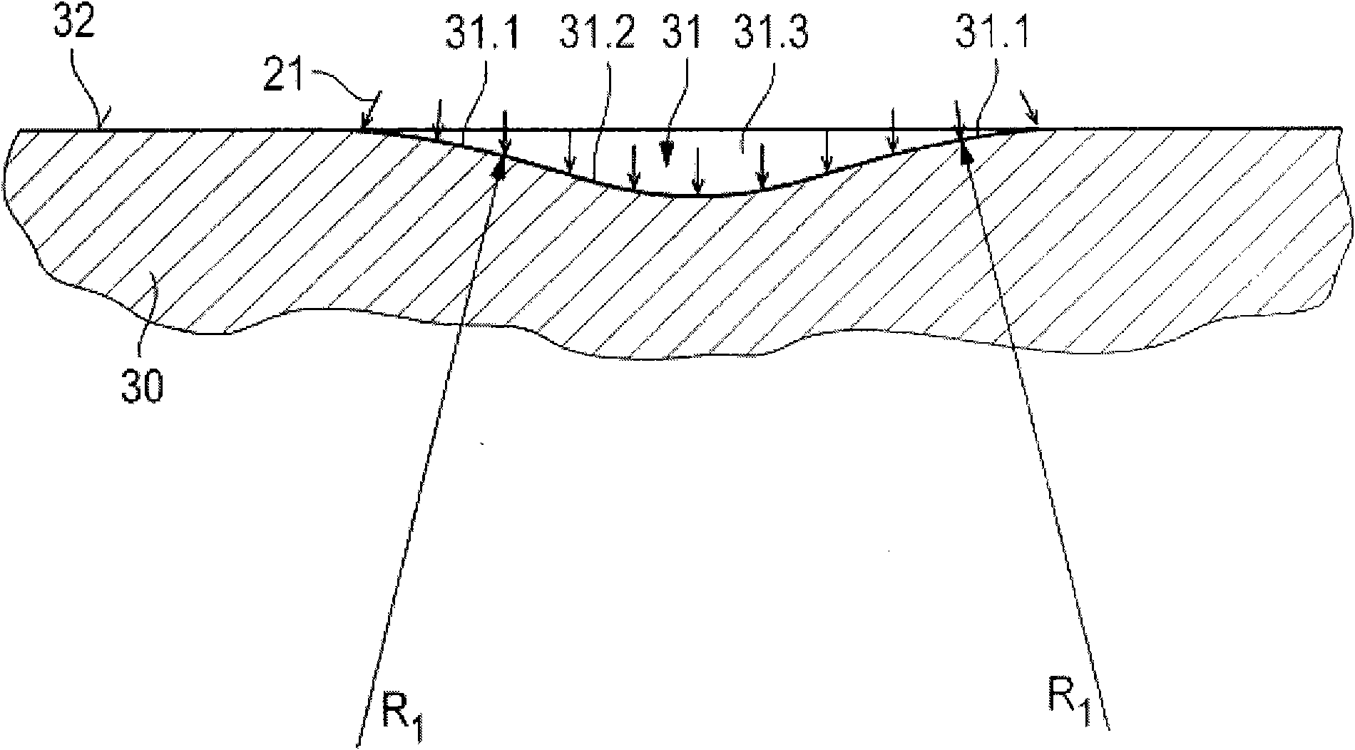 Cutting unit for producing a road marking, and road marking