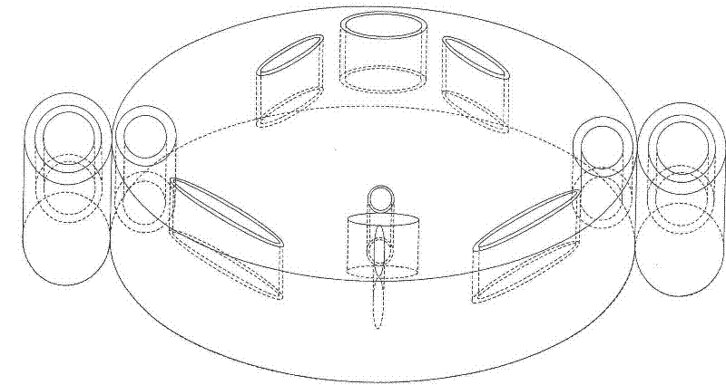 Three-dimensional digital imaging method of large view field cone-beam X-ray tilting scanning of biased detector