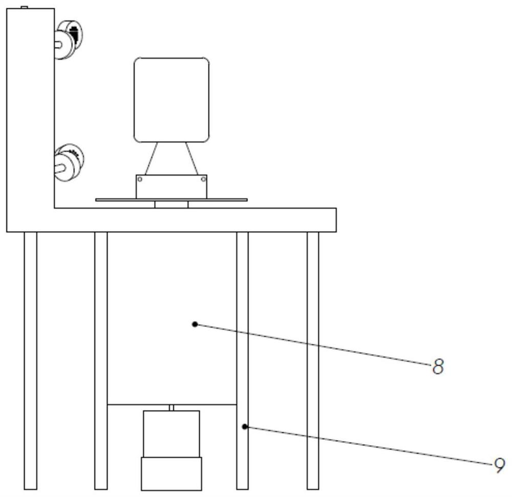 Torsion lifting type blade mold high-pressure flushing device and using method thereof