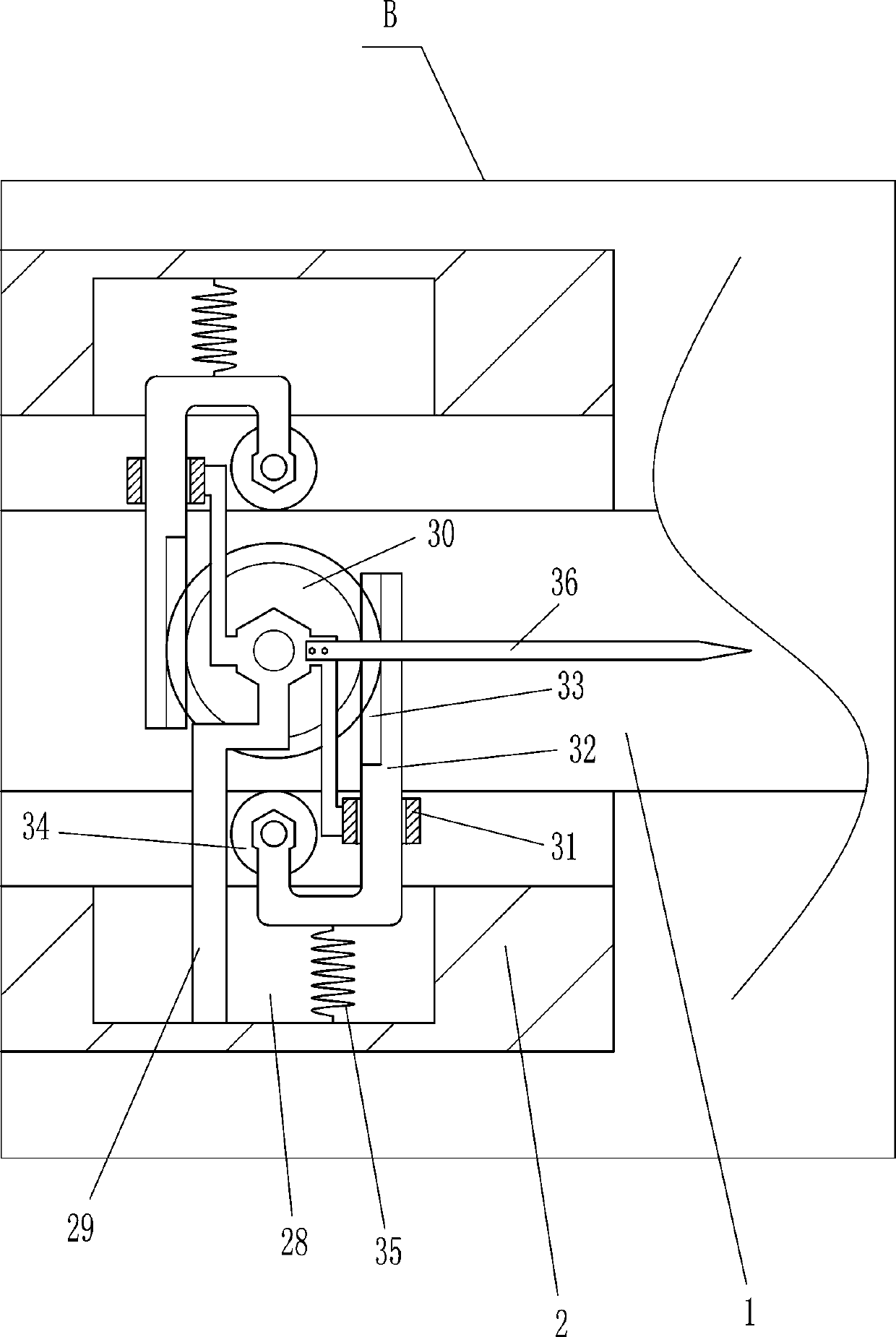 A special measuring tool for measuring keyway symmetry of shaft parts