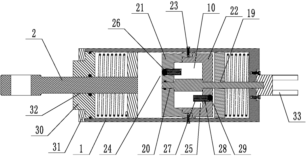 Integrated fixing piston type variable-damping hydraulic cylinder