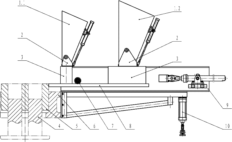 Method and device for secondarily distributing steam-pressing bricks