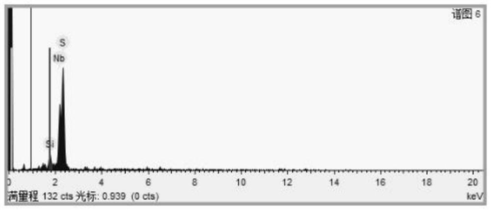 Preparation method of tantalum-doped large-area two-dimensional niobium disulfide material