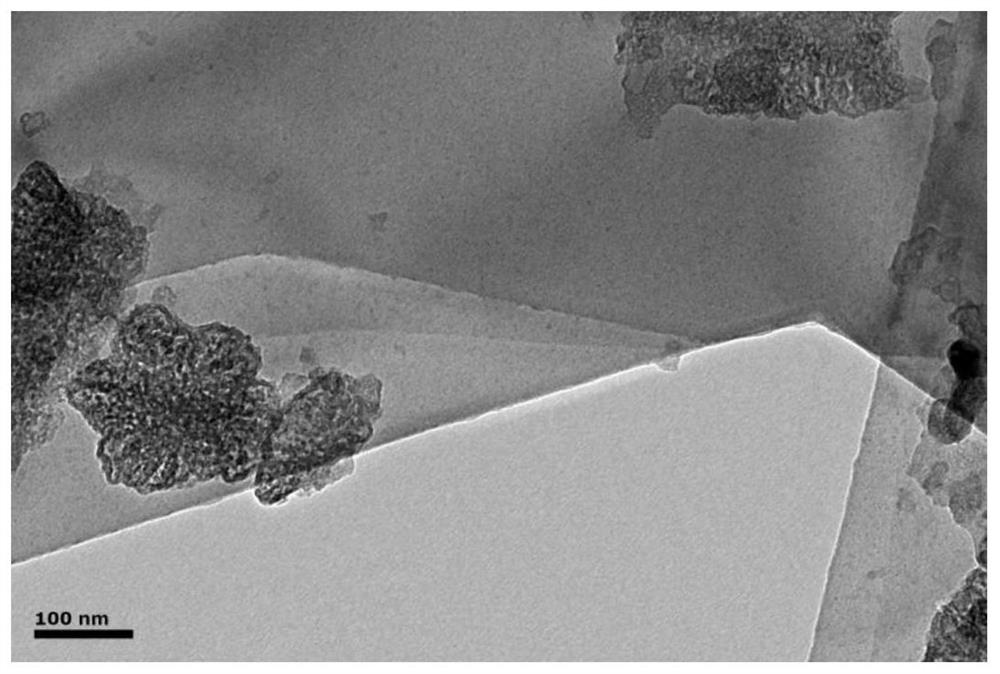 Preparation method of tantalum-doped large-area two-dimensional niobium disulfide material