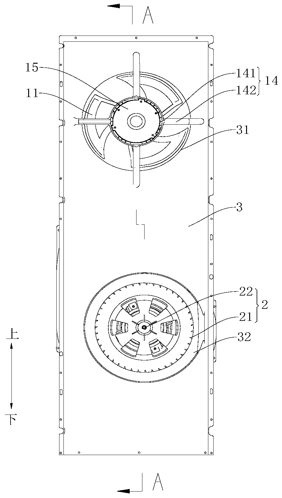 Air duct structure of air conditioner and air conditioner with air duct structure