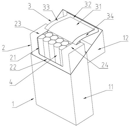 A resealable packaging box