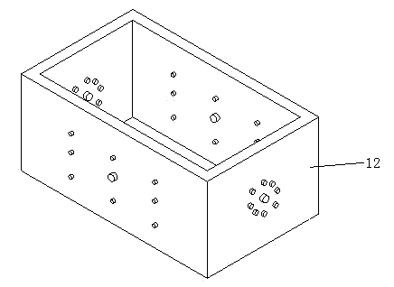 Simulated testing device for hydraulic fracture of concrete member under different stress conditions