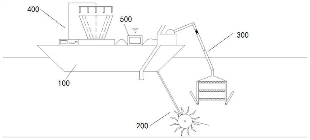 Device and method for removing micro-plastics in bottom mud of rivers and lakes