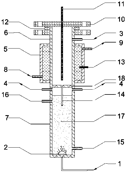 Integrated treatment device for membrane filtration concentrated liquor of landfill leachate