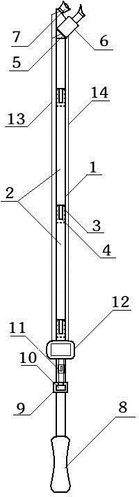 Portable power transmission line inspection instrument