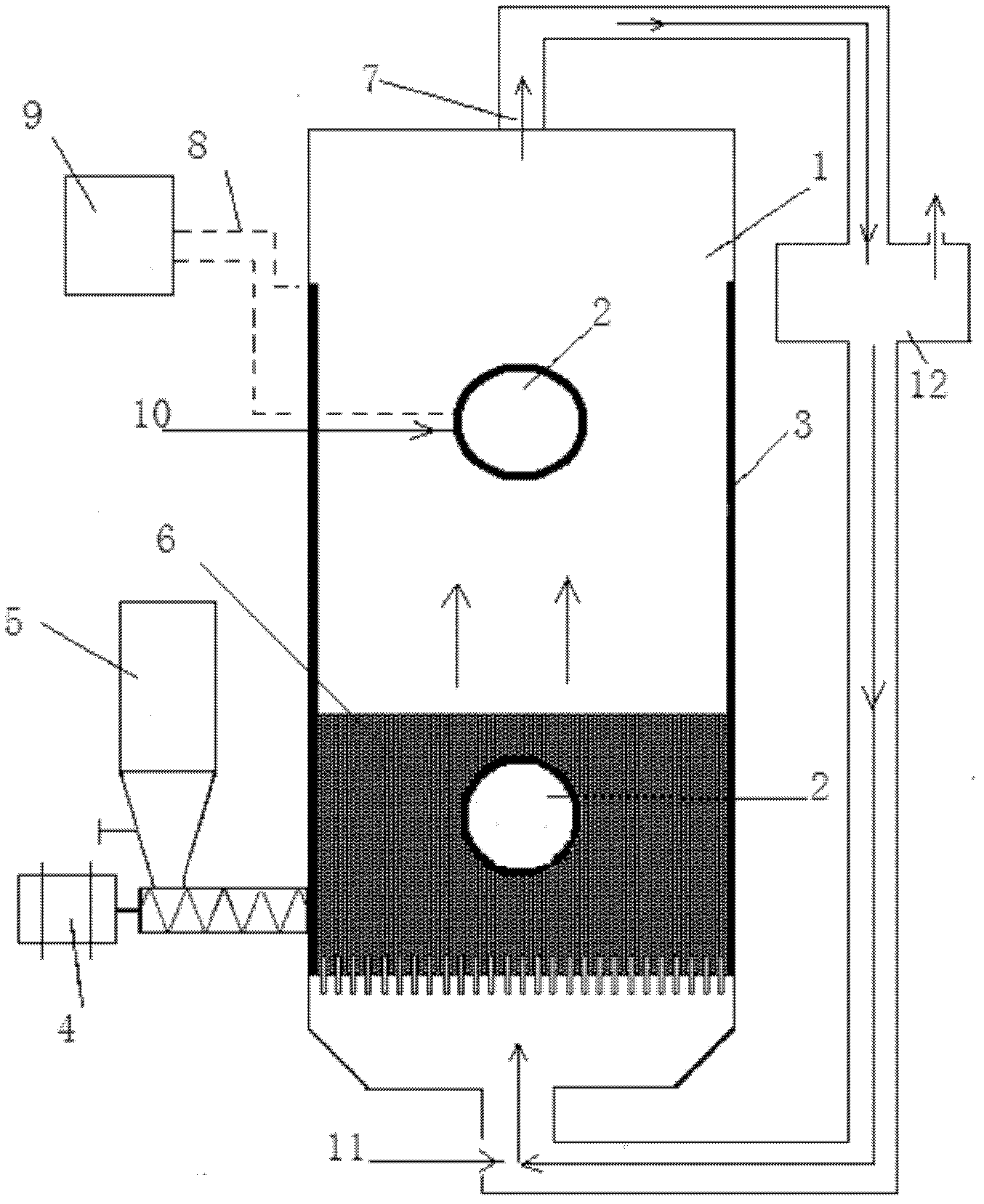 Fluid bed electrode direct carbon fuel cell device