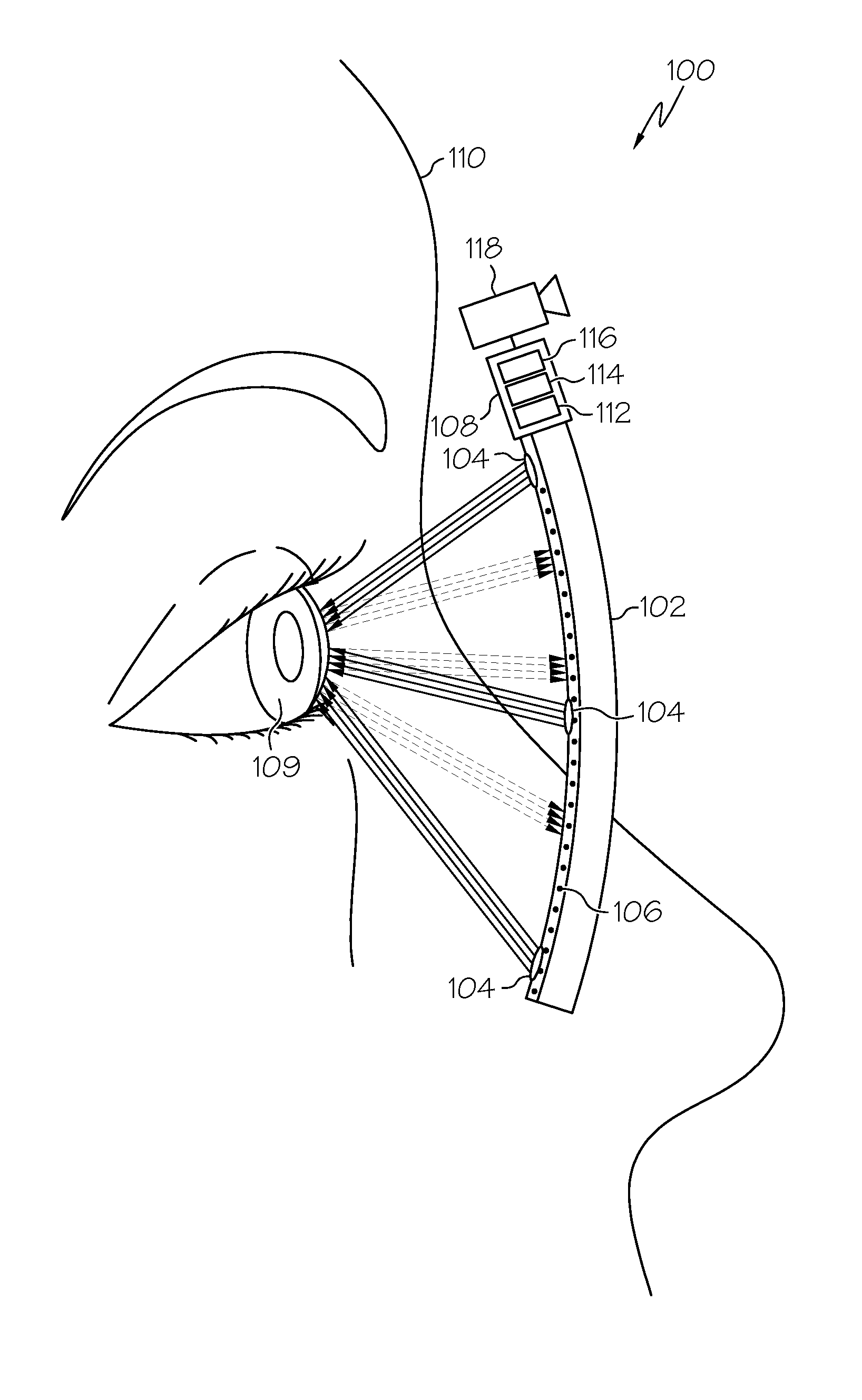 Wearable eye tracking system