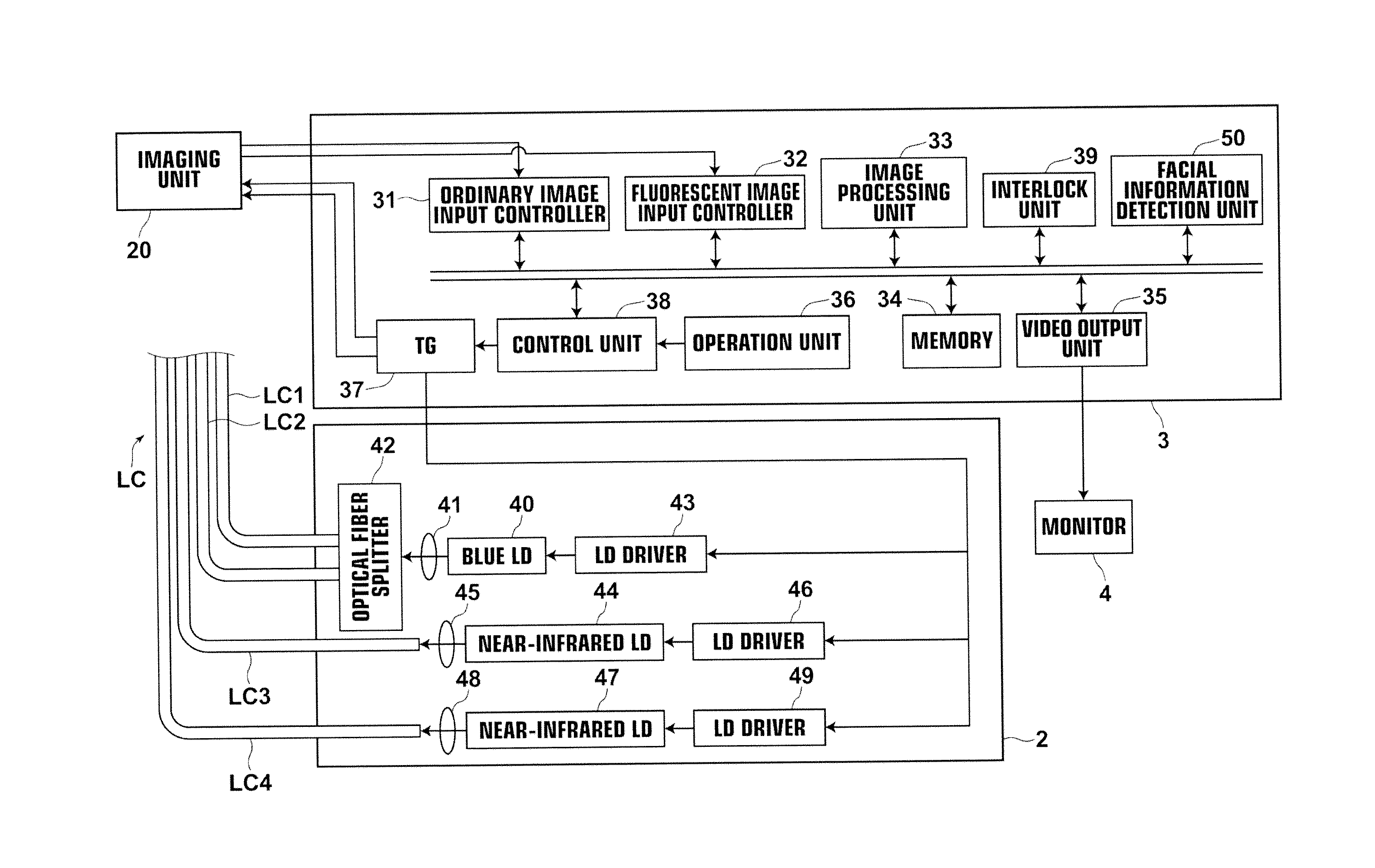 Fluorescent endoscopy apparatus