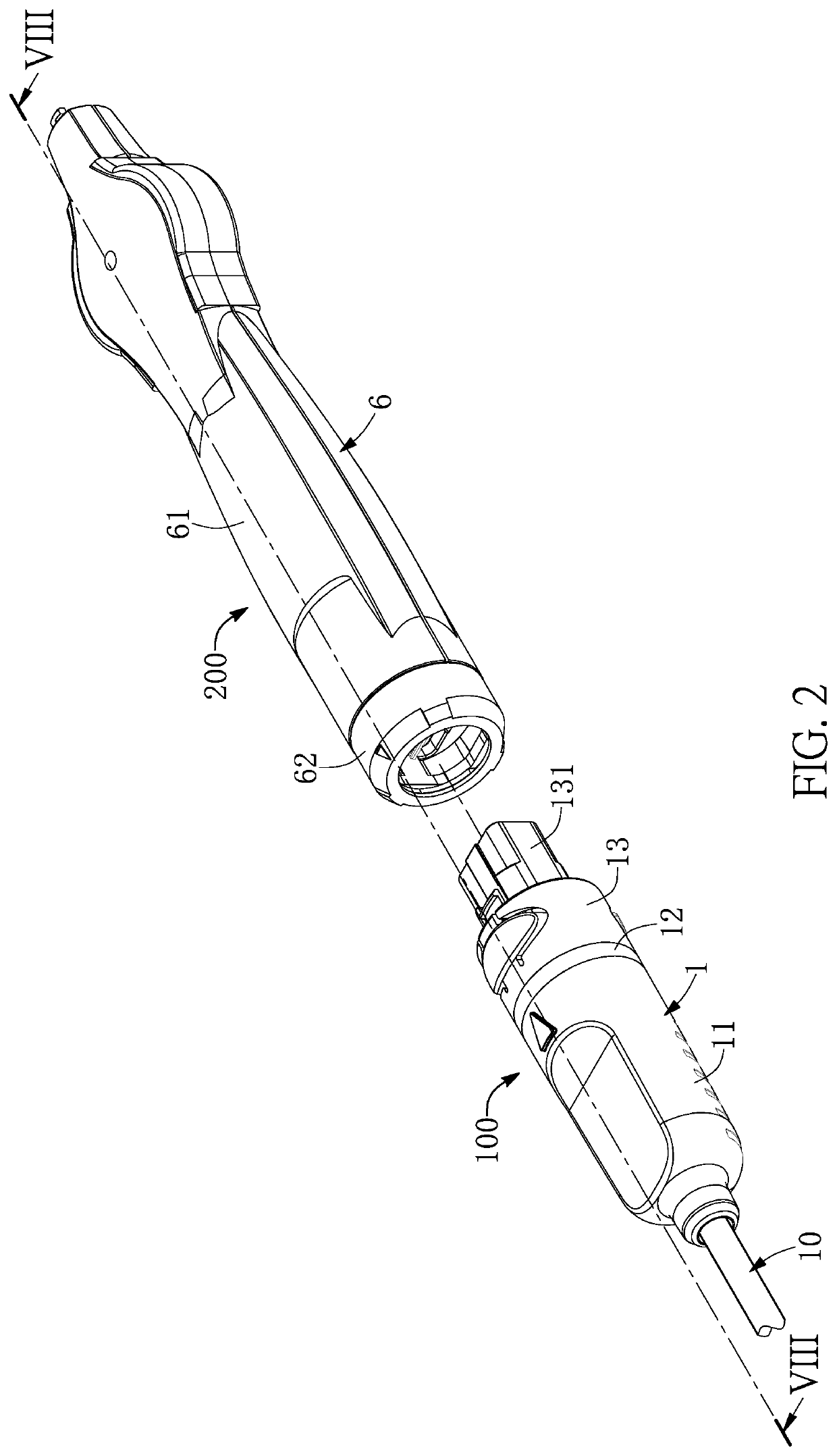 High-density connecting device