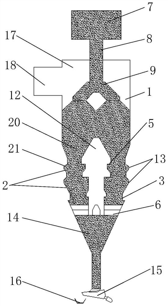 A vertical cooling furnace and its cooling method