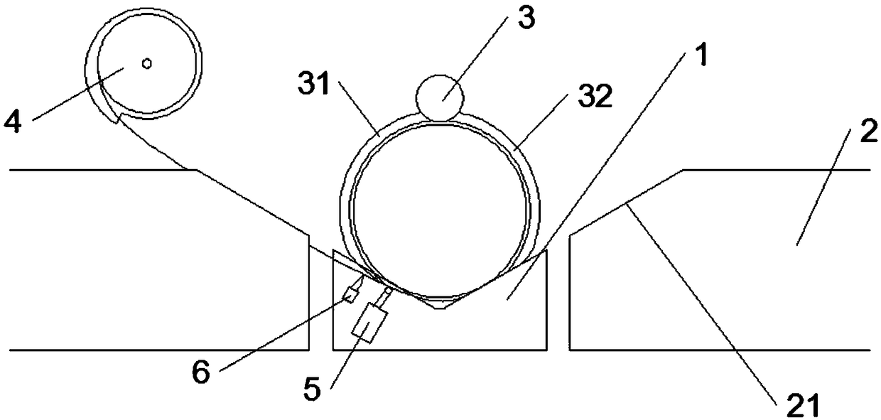 Strip steel coil binding device