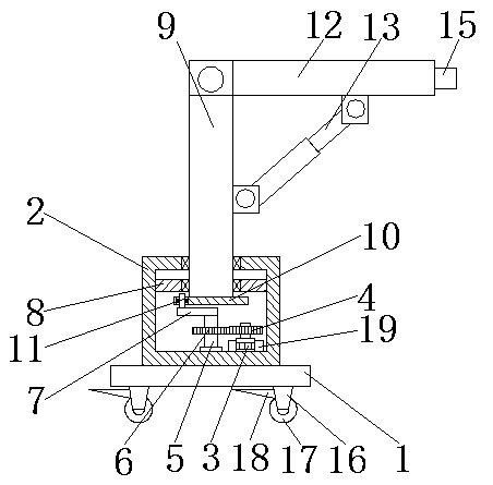 Mechanical arm with rotating function