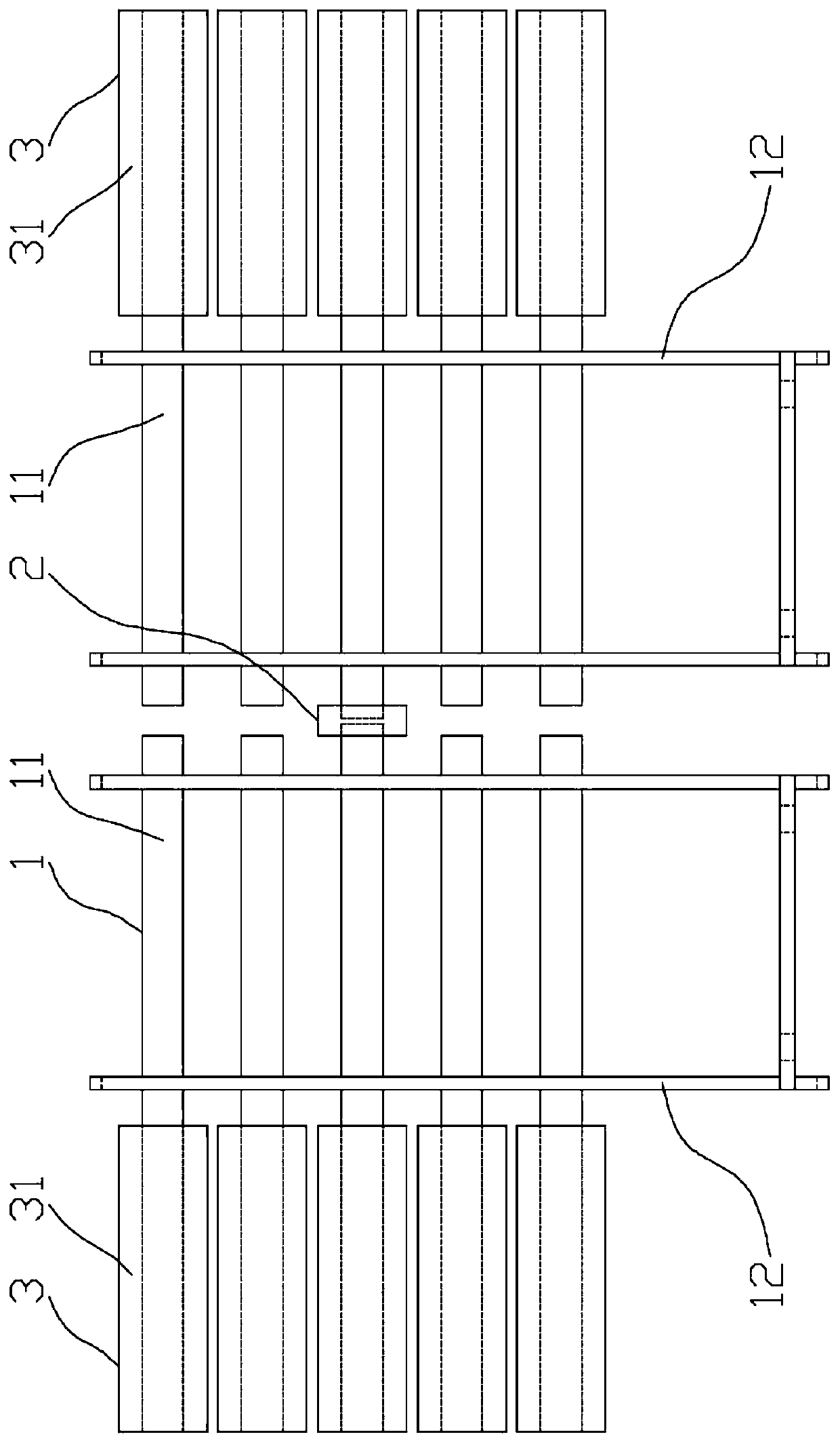 Application method of long and thin structure workpiece automatic spraying production line