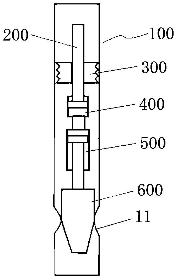 Hydraulic shaping pipe column and casing pipe shaping process