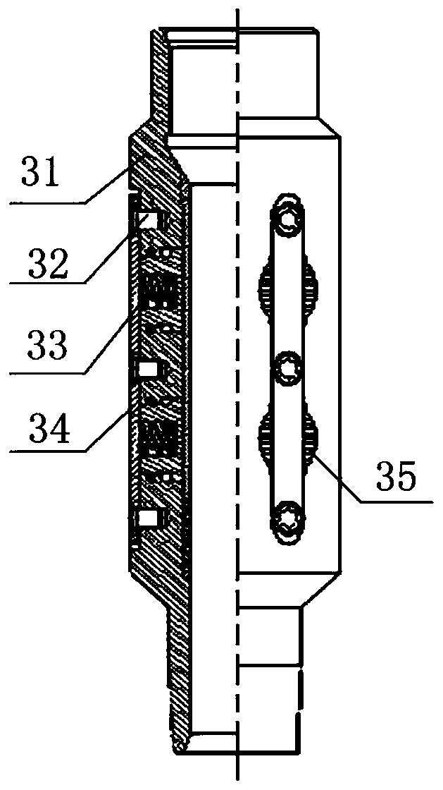 Hydraulic shaping pipe column and casing pipe shaping process